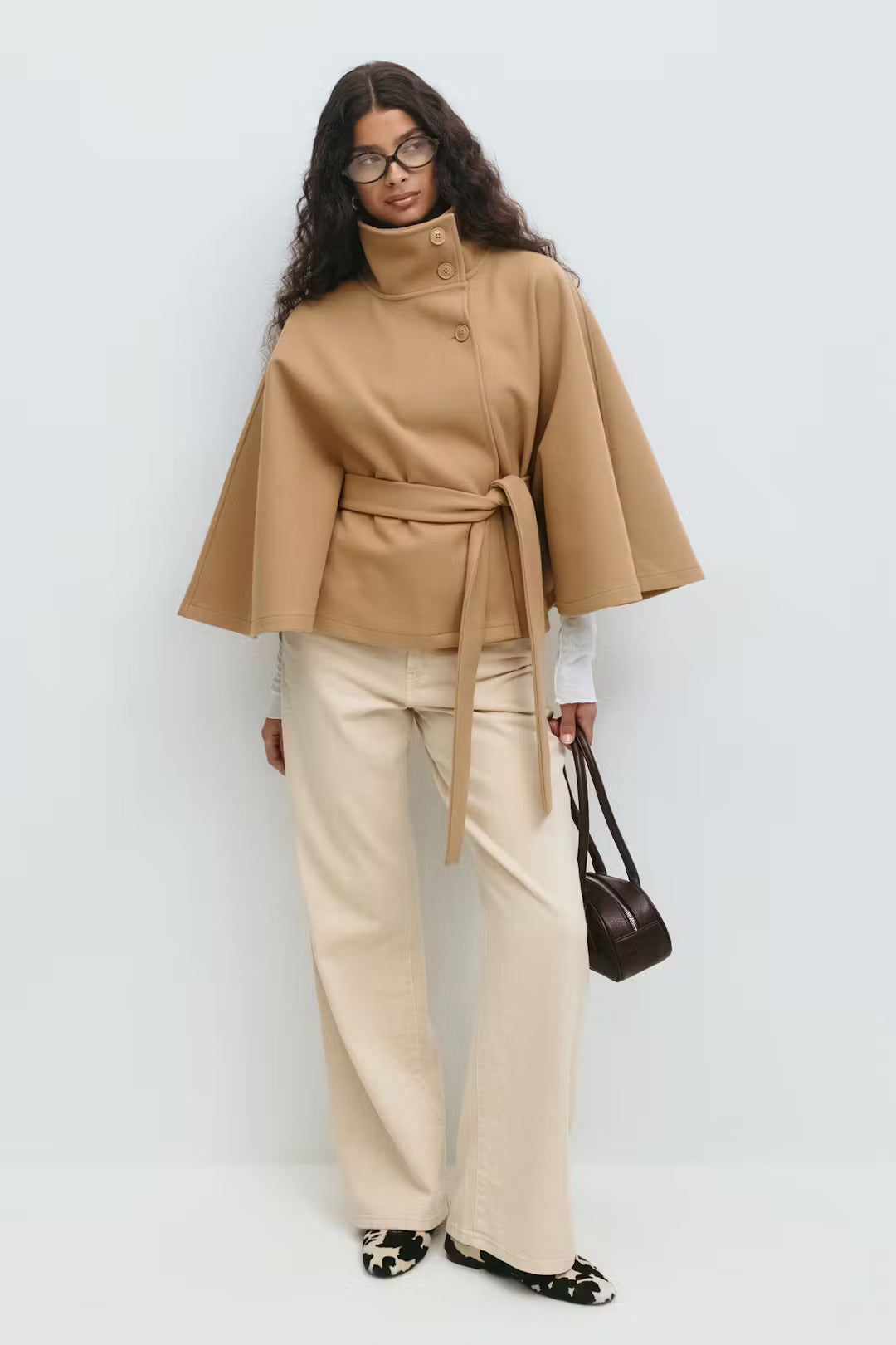 The Milano Belted Cape Coat