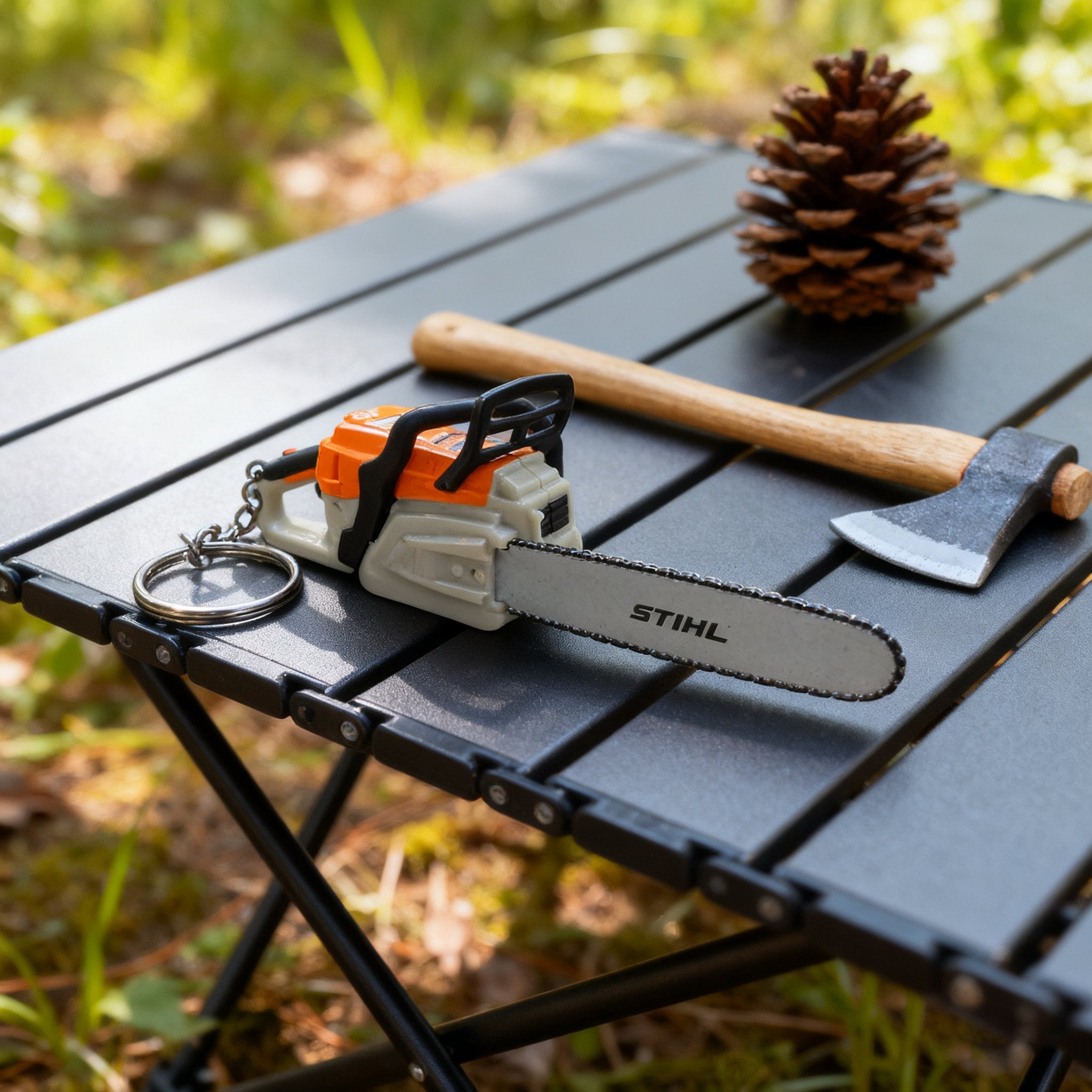Mini Chainsaw Keychain