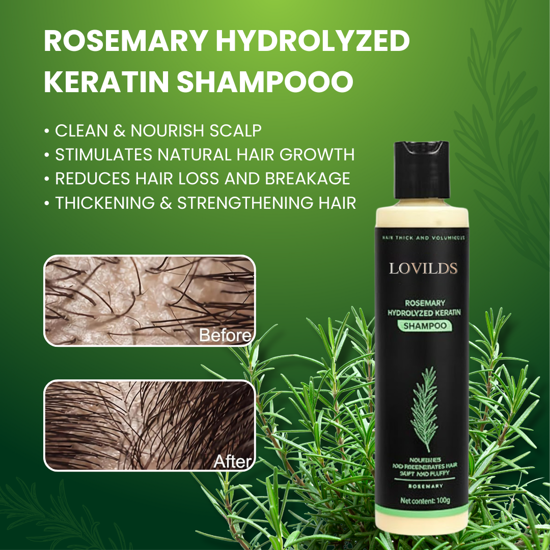 Rosemary Keratin Shampoo (80% OFF Today!)