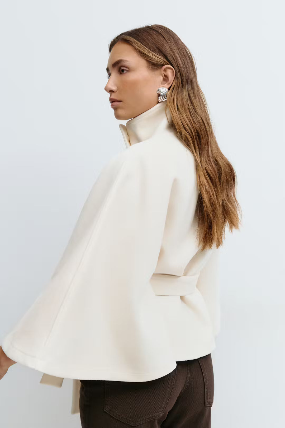 The Milano Belted Cape Coat
