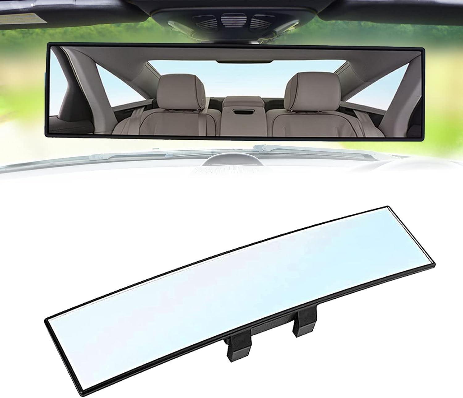 Panoramic Clip-On Rearview Mirror