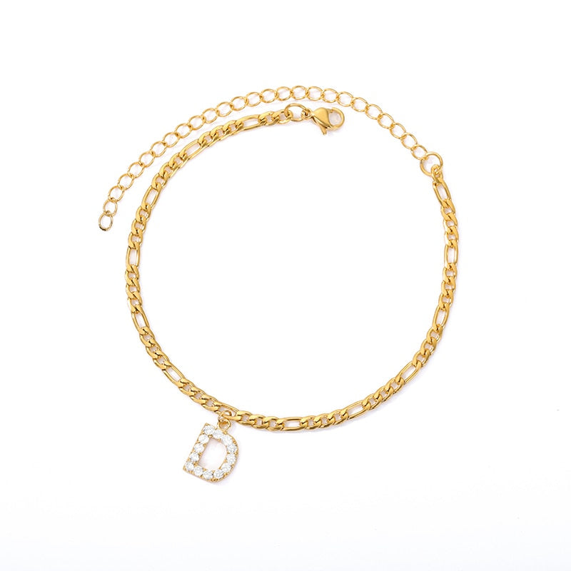 Eterna Initial Anklet