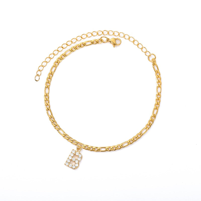 Eterna Initial Anklet