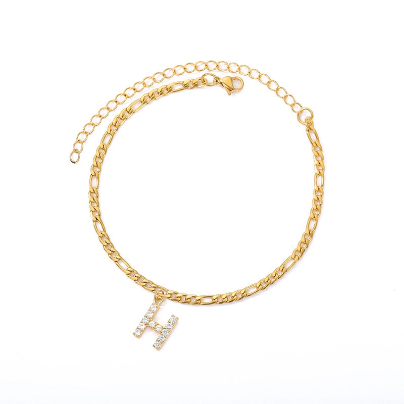 Eterna Initial Anklet