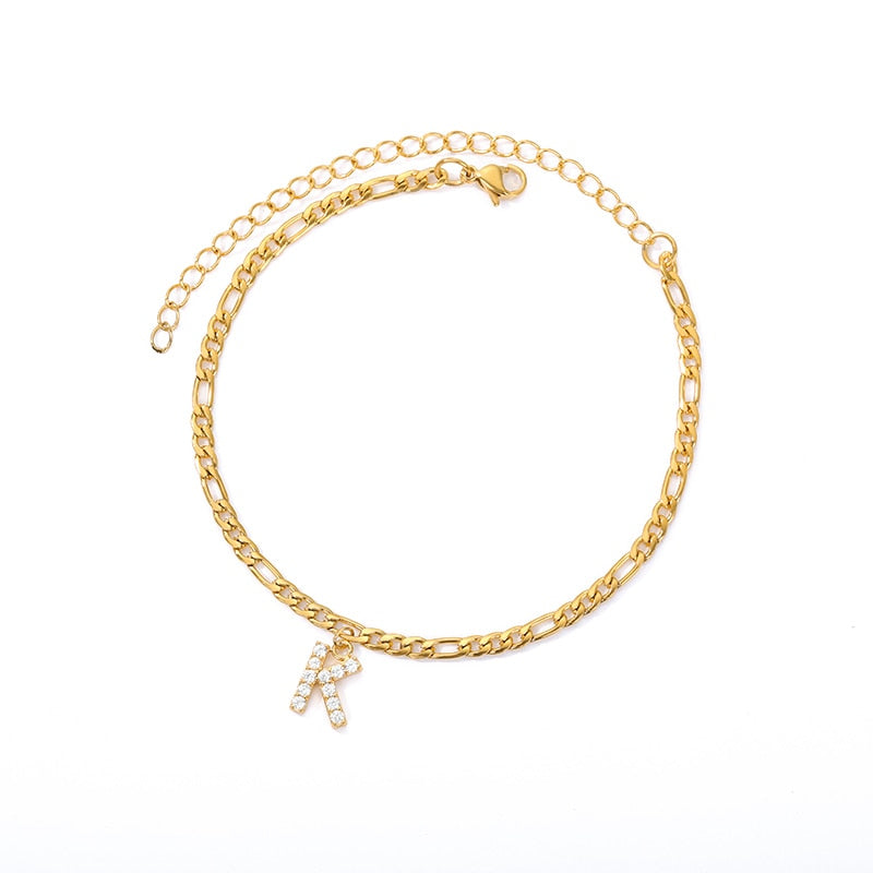 Eterna Initial Anklet