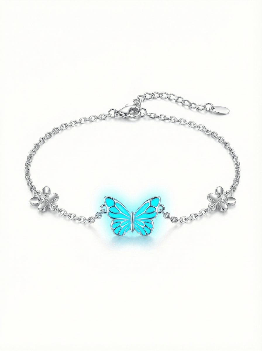 Luminous Dream Blue Butterfly Bracelet