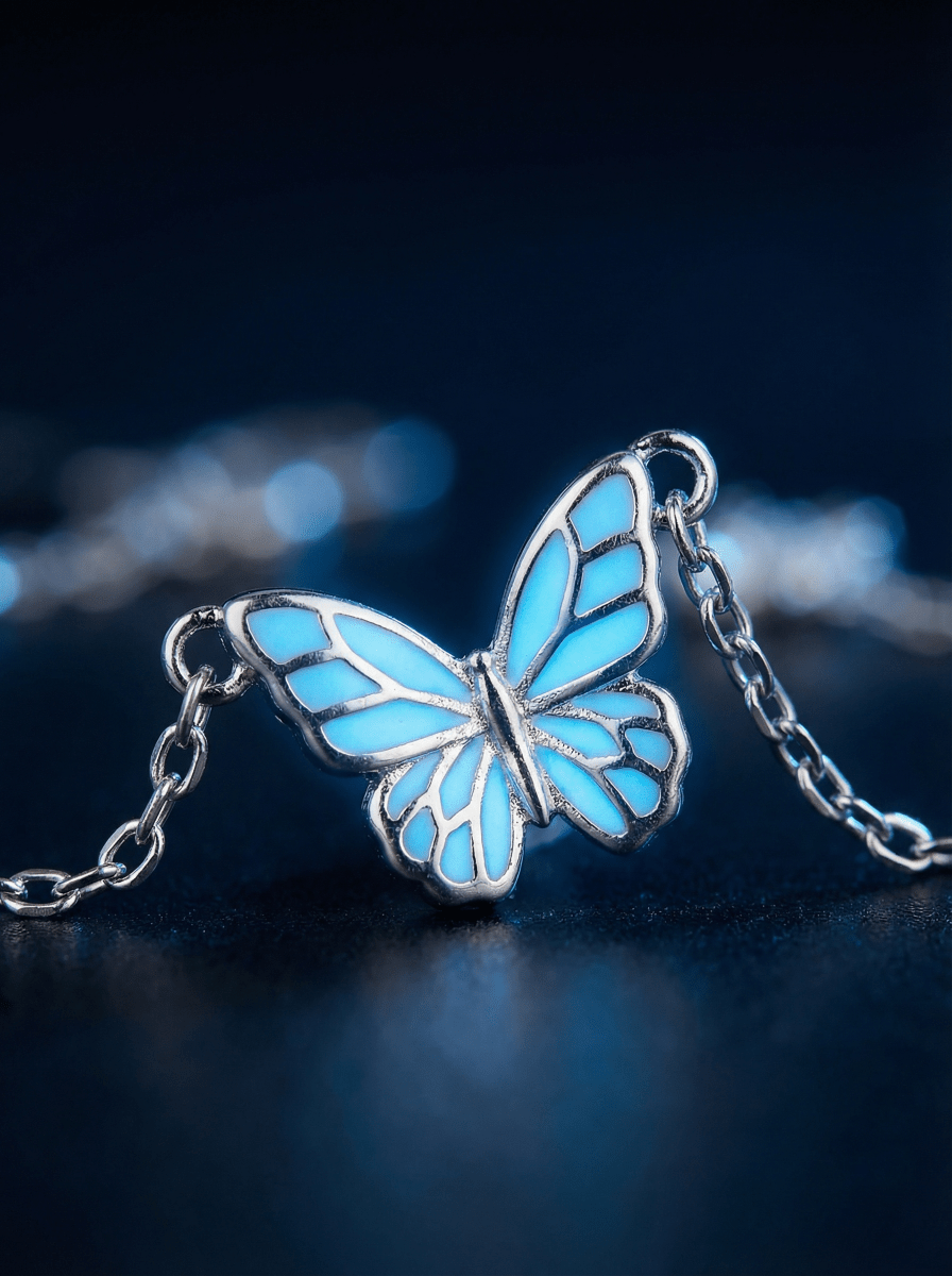 Luminous Dream Blue Butterfly Bracelet