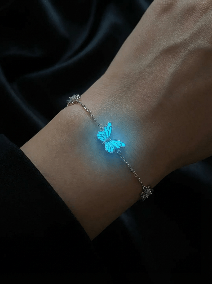 Luminous Dream Blue Butterfly Bracelet