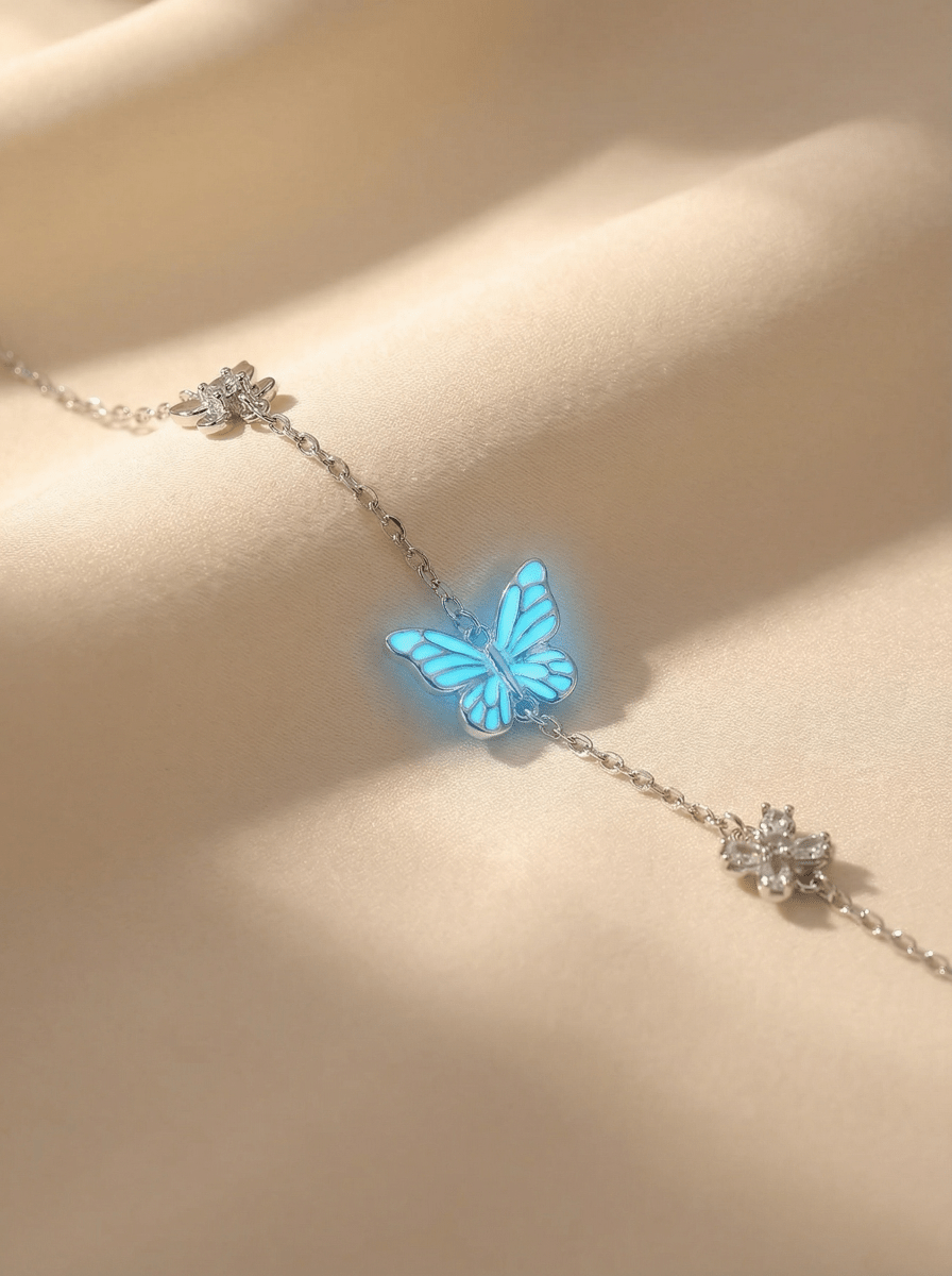 Luminous Dream Blue Butterfly Bracelet