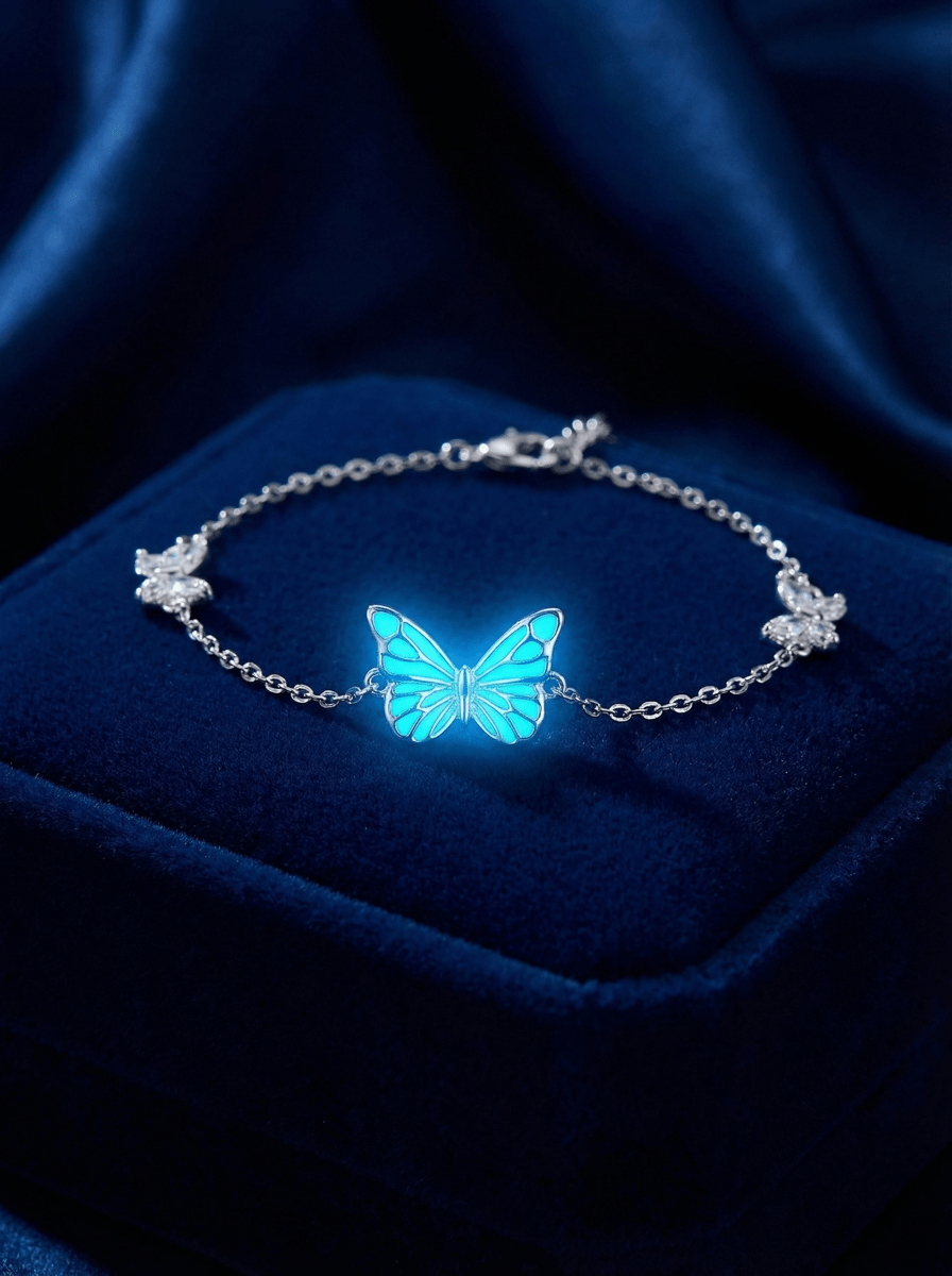 Luminous Dream Blue Butterfly Bracelet