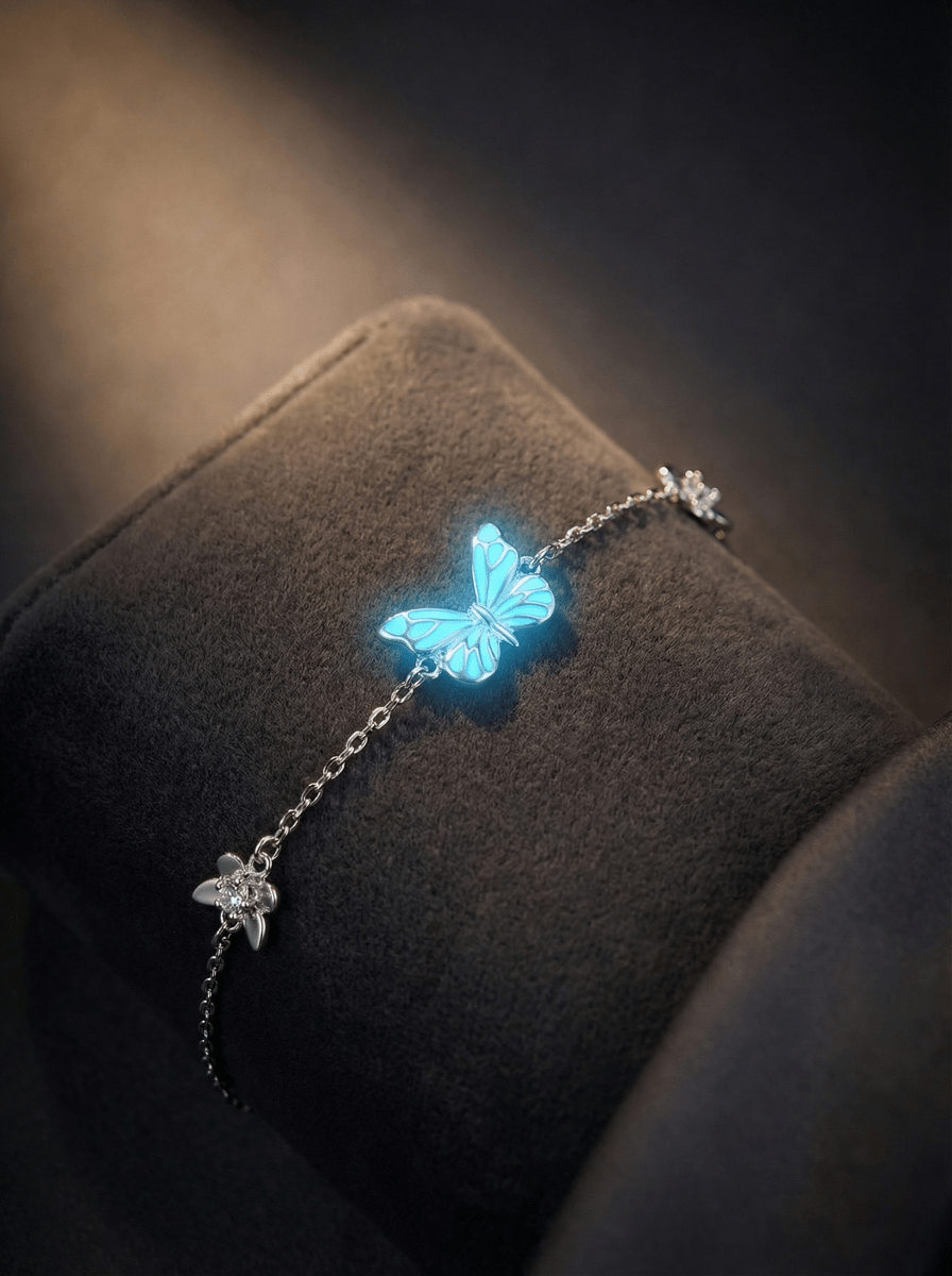 Luminous Dream Blue Butterfly Bracelet