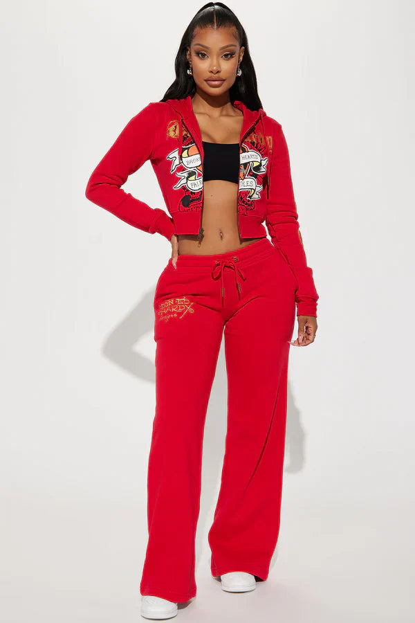 Y2K Retro Vibe Hoodie Set