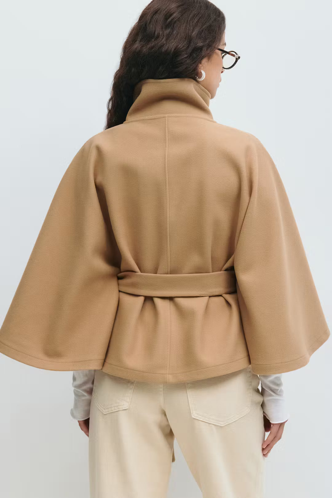The Milano Belted Cape Coat