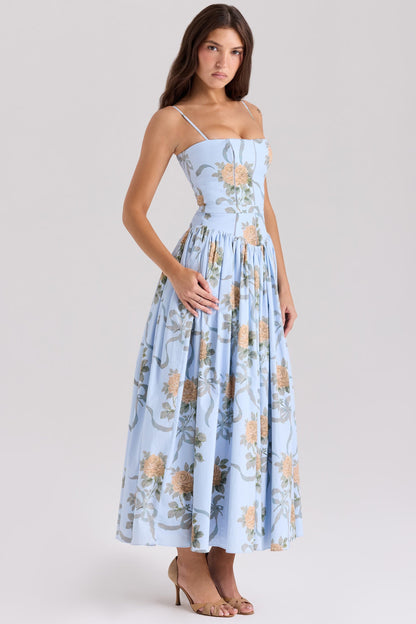 CorsetShape™ Floral Midi Dress
