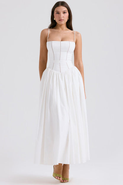 CorsetShape™ Floral Midi Dress