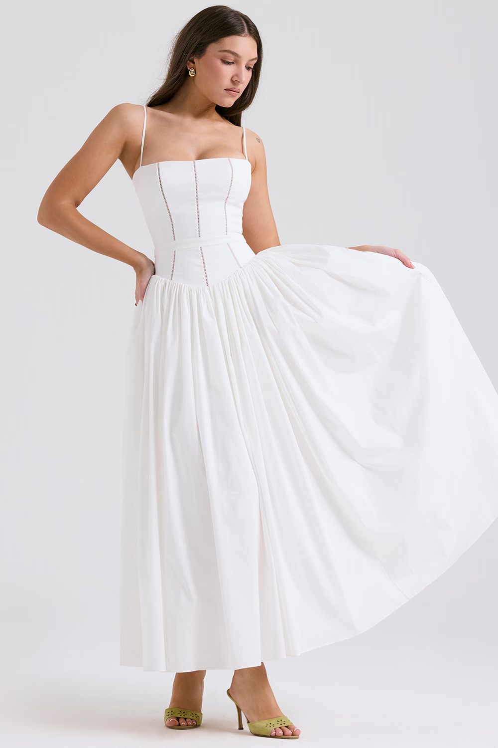 CorsetShape™ Floral Midi Dress
