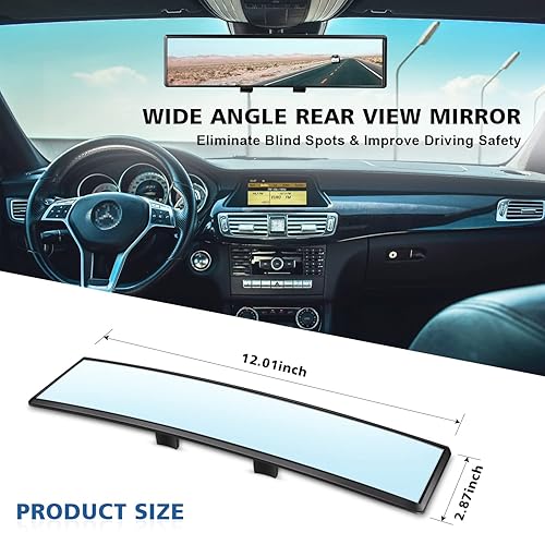 Panoramic Clip-On Rearview Mirror