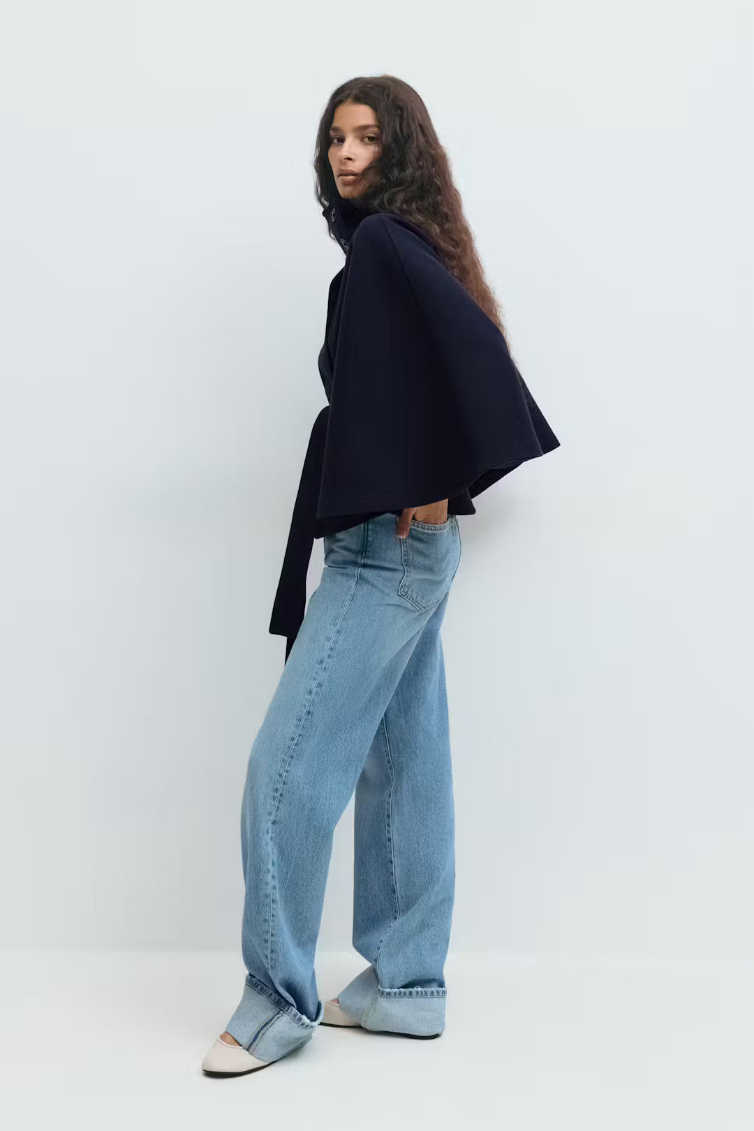 The Milano Belted Cape Coat