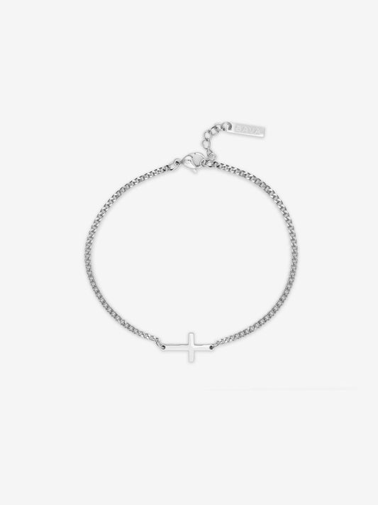 Silver Cross Cuff