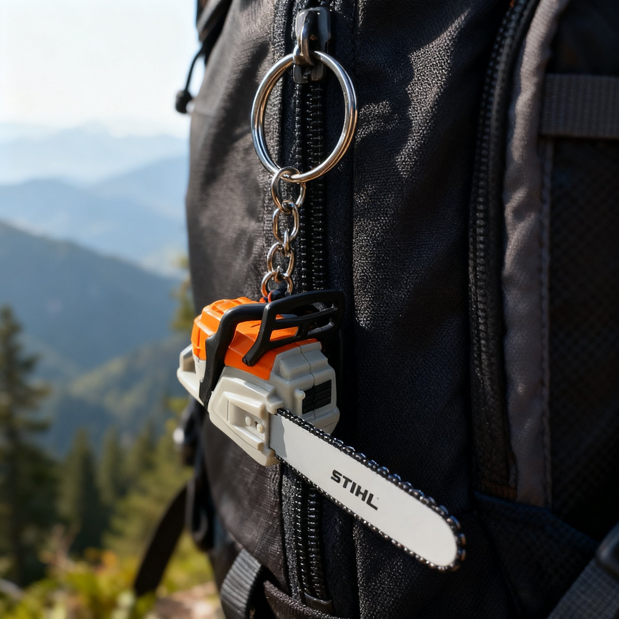 Mini Chainsaw Keychain