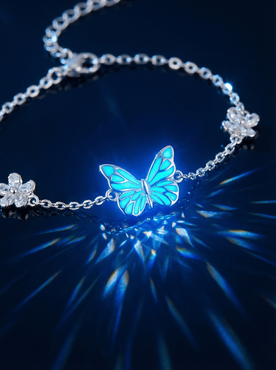 Luminous Dream Blue Butterfly Bracelet